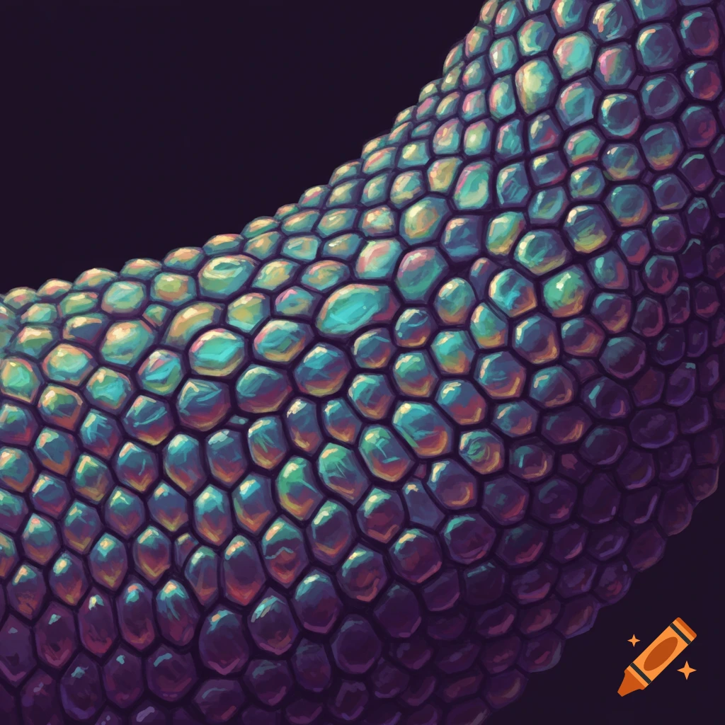 Blue Dragon Scales Texture created on Craiyon