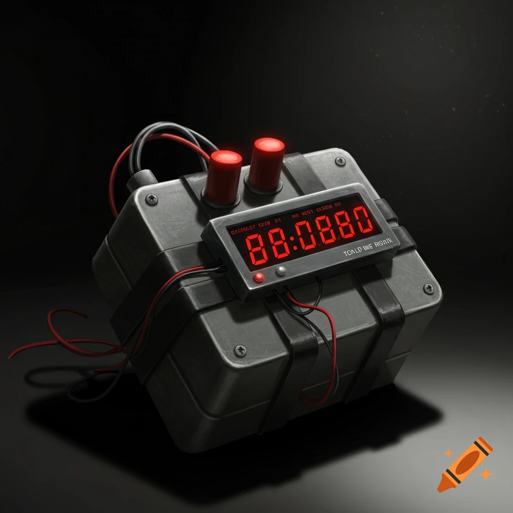 A time bomb with a digital timer.