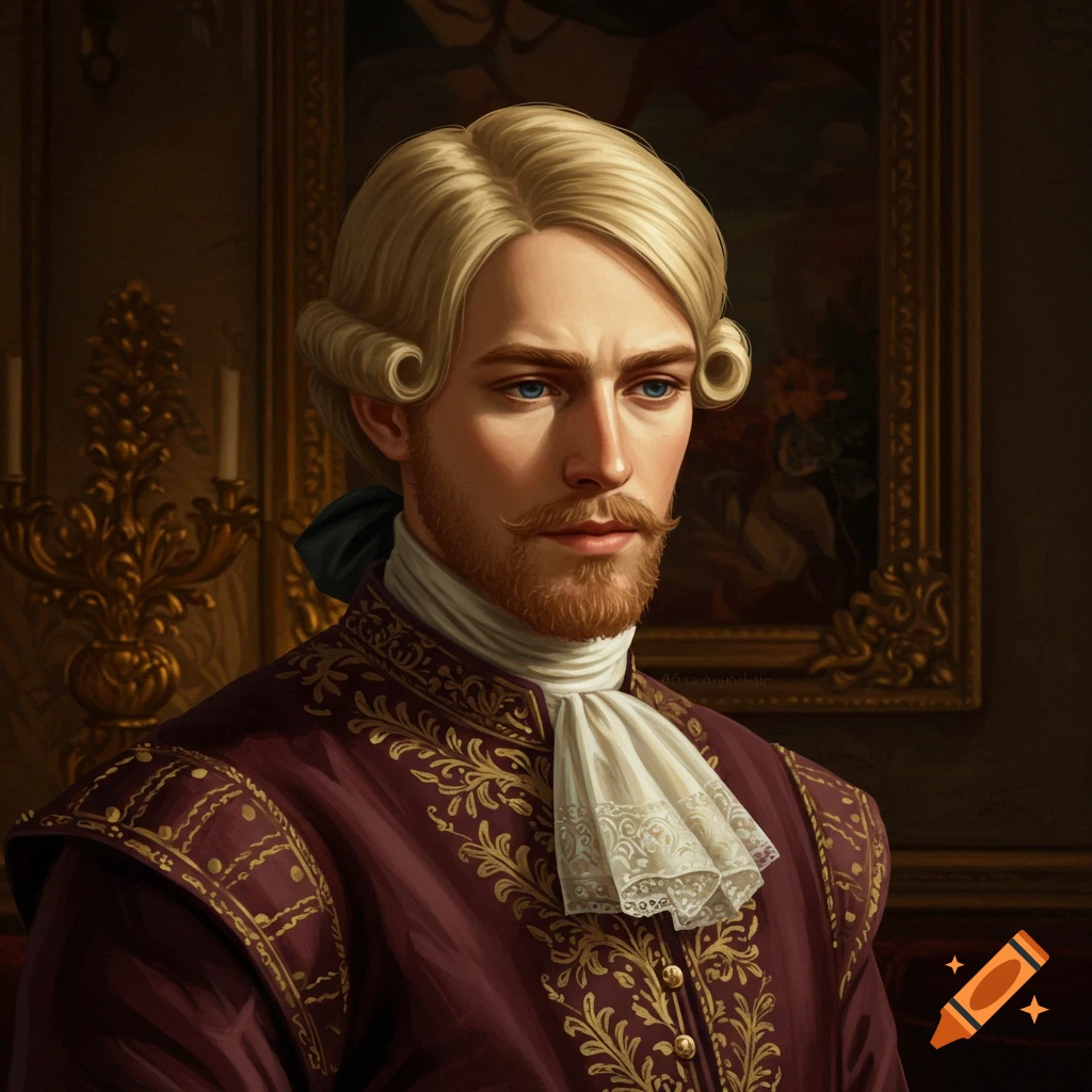 A man in 18th-century attire.