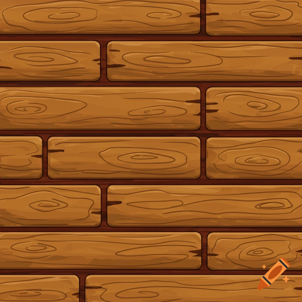 A seamless texture of stylized wooden planks.