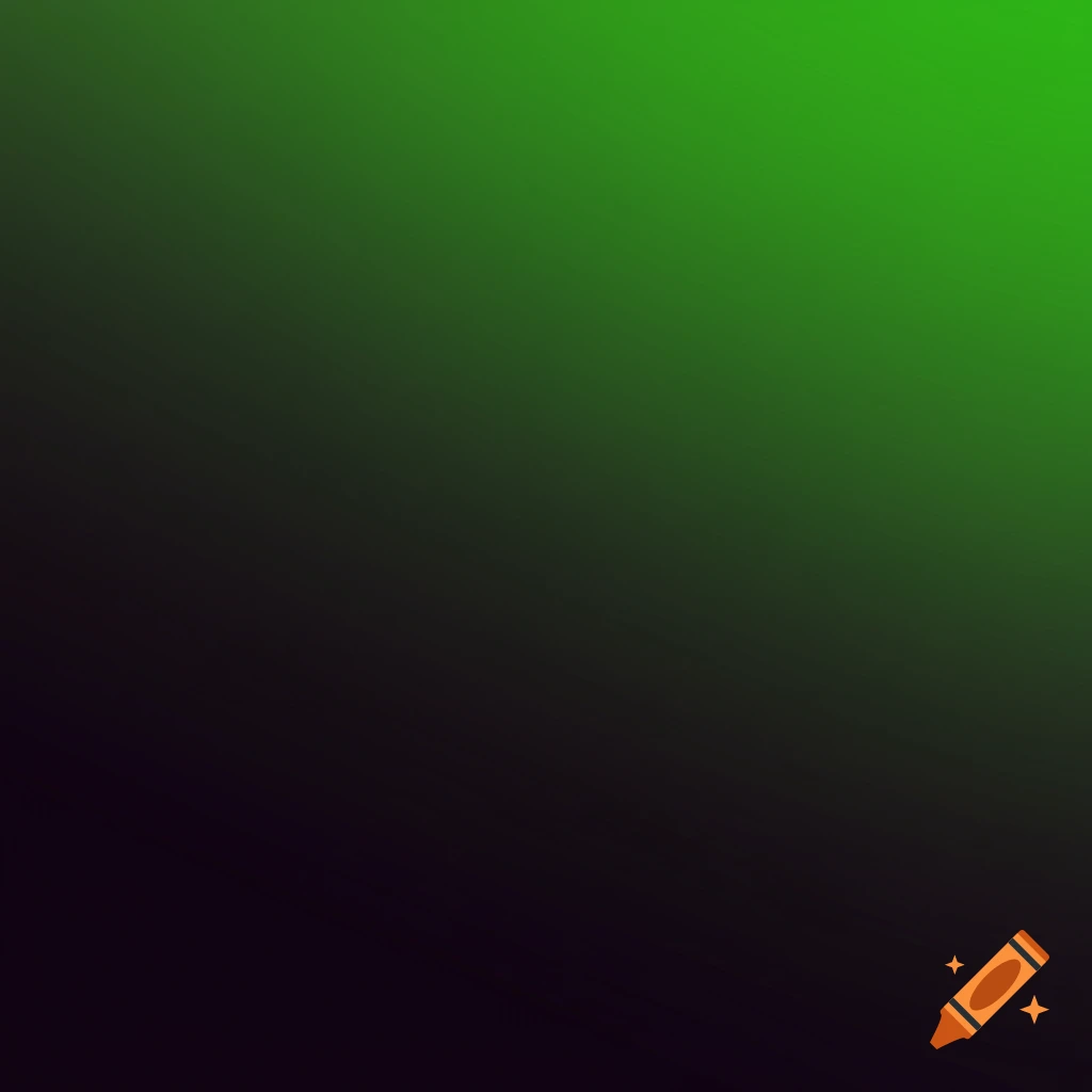 A dark gradient transitions from black to bright green.