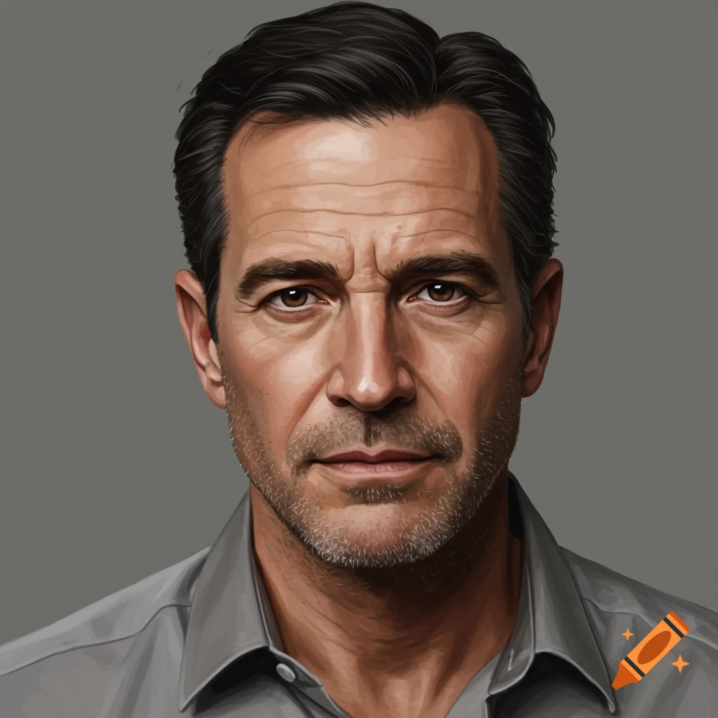 Realistic portrait of a man