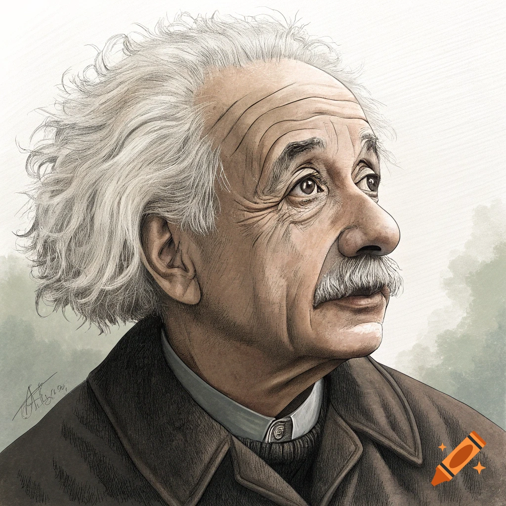 Illustration of Albert Einstein