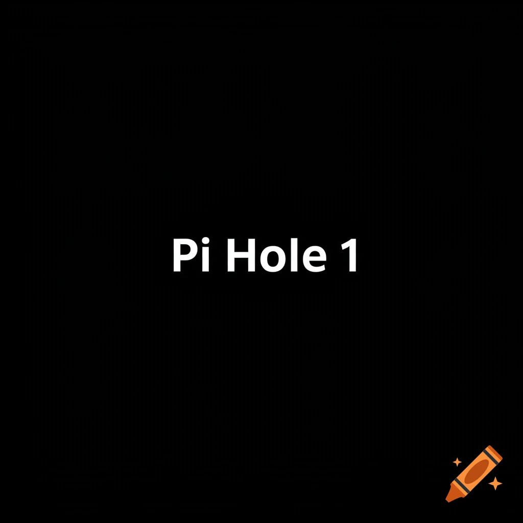 White text "Pi Hole 1" on a black background