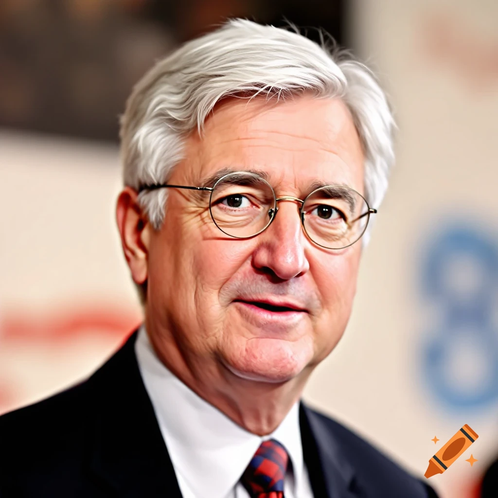 A portrait of Stephen Harper wearing a suit and tie.