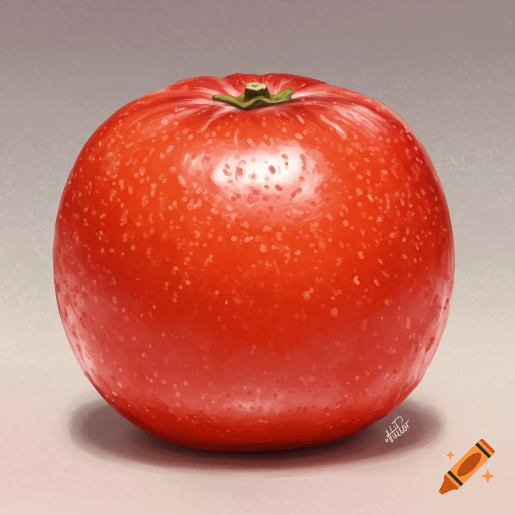 A picture of a red tomato.