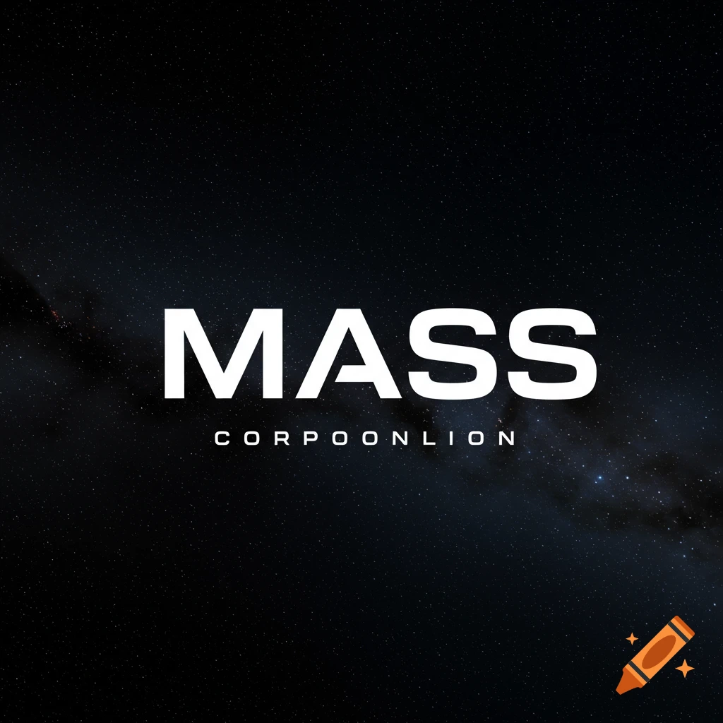 White text "MASS CORPOONLION" logo over a space background.