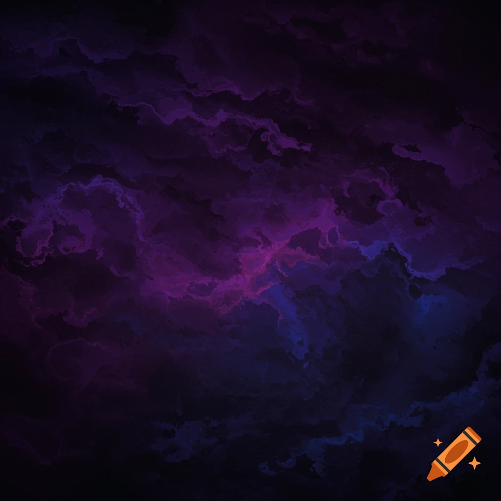 A dark purple and black abstract background.