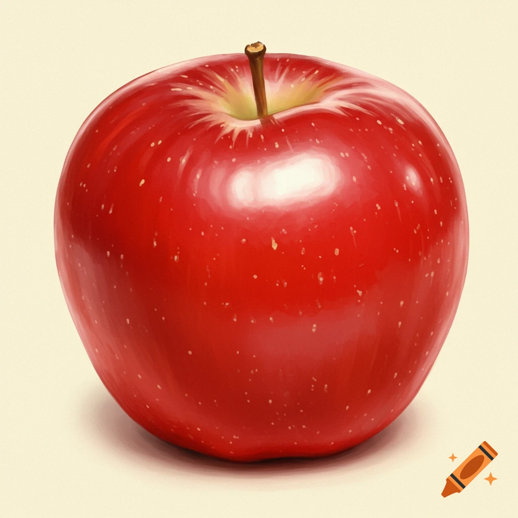 A red apple