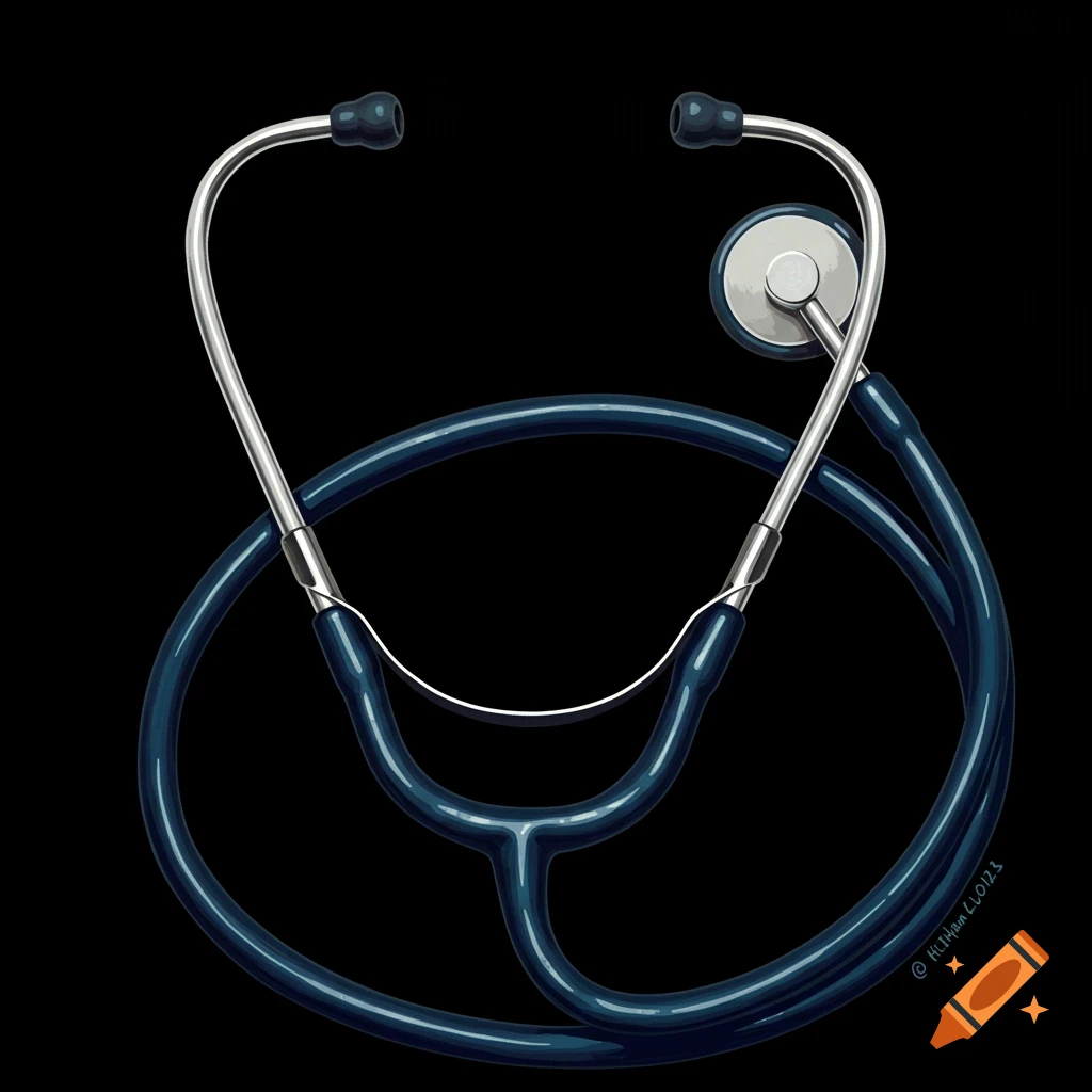 A blue stethoscope.