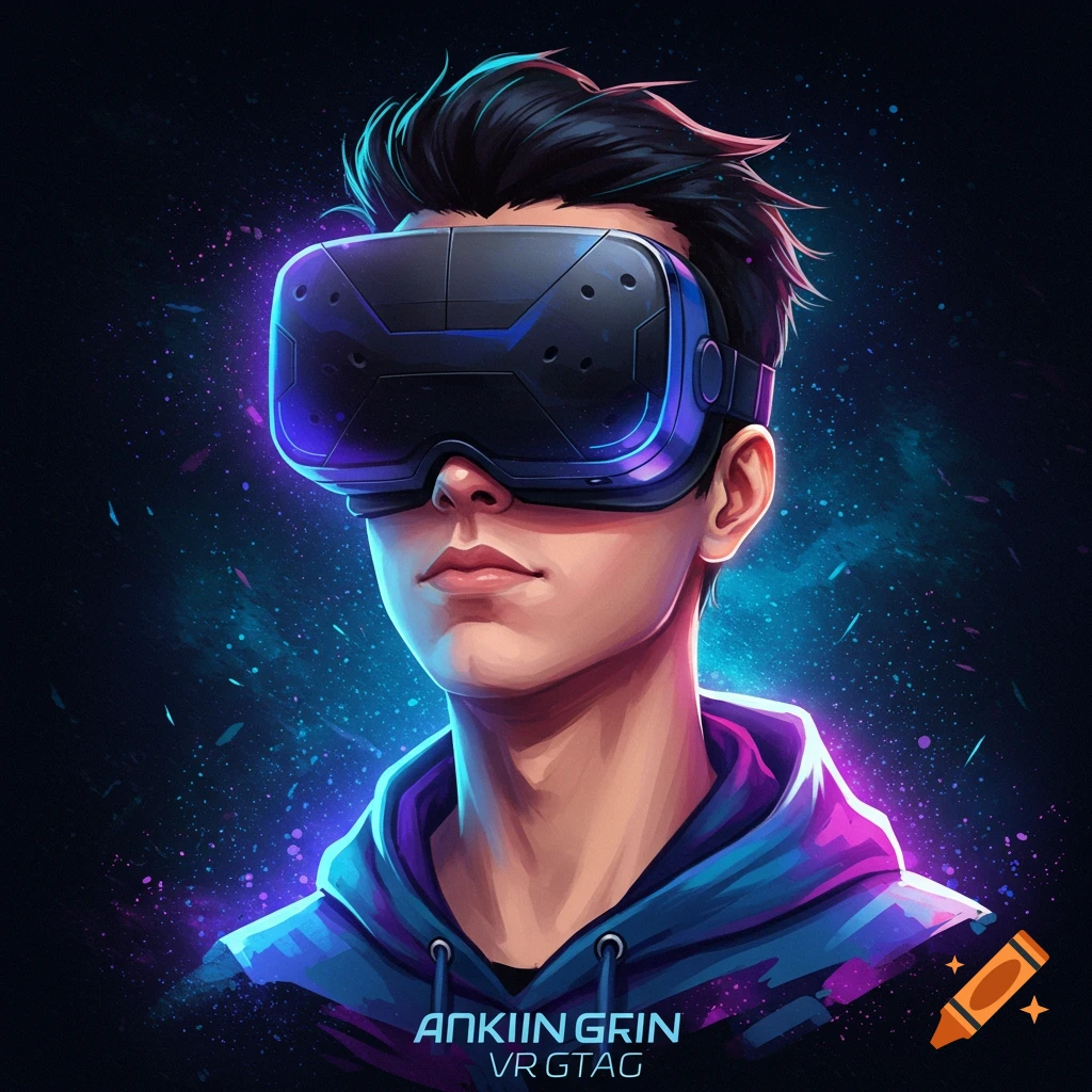 A person wearing a VR headset.