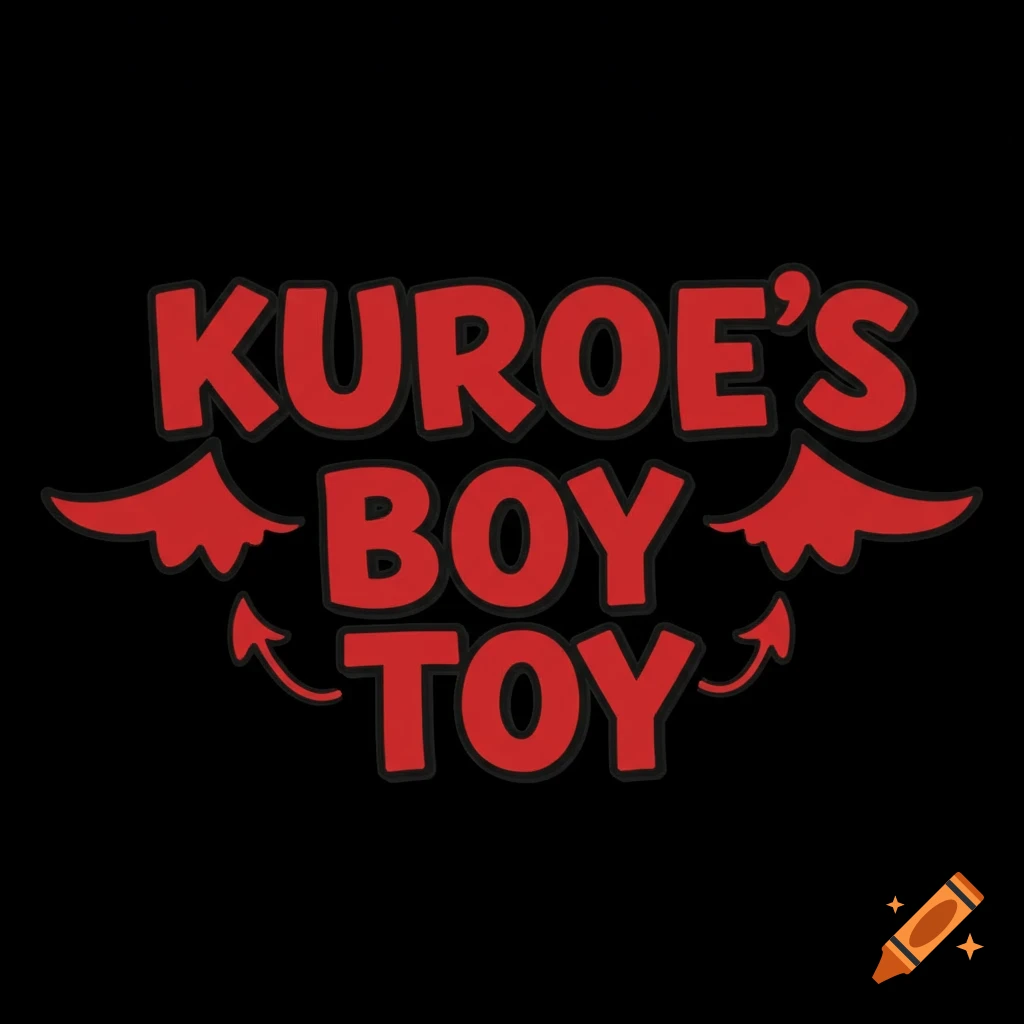 Red text on black reads 'Kuroe's Boy Toy' with devil wings and tail graphics.