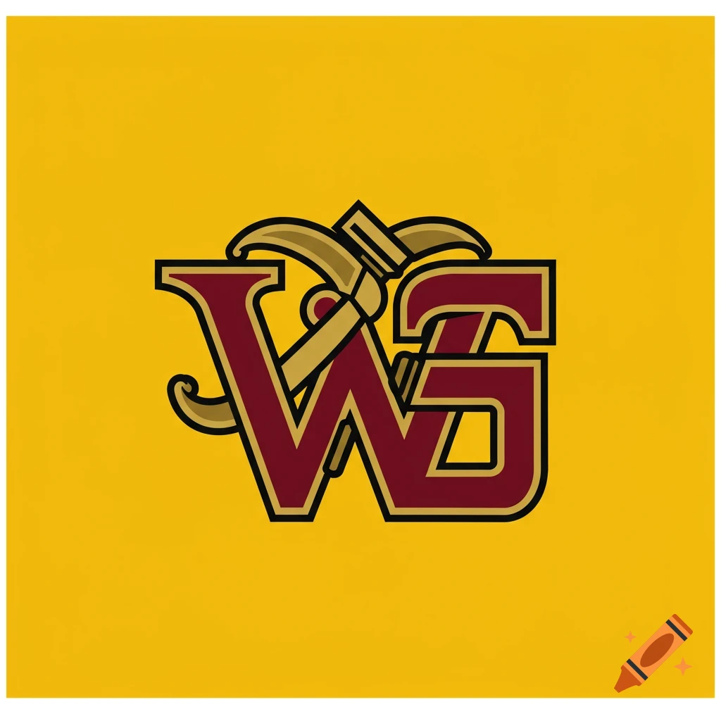A stylized red and gold logo featuring the letters W and G intertwined with crossed tools on a yellow background.