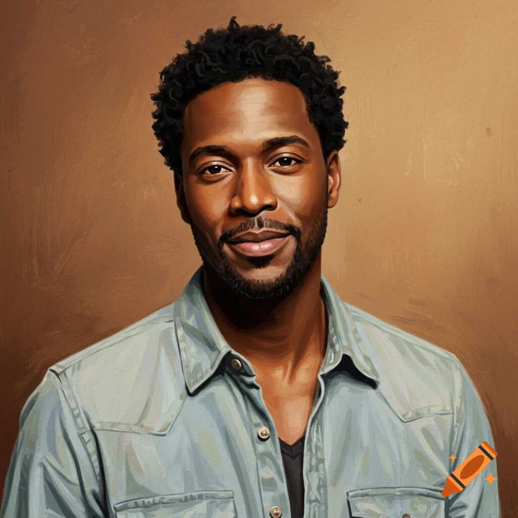 Image of a man with dark curly hair and a beard, wearing a light blue shirt.
