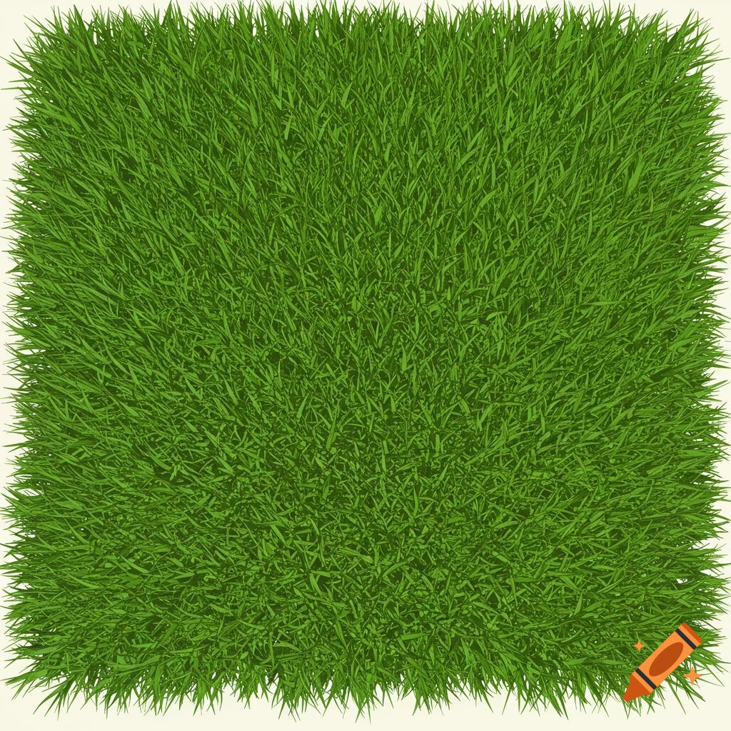 Green shag carpet texture in a 1960s hand-drawn cartoon style.