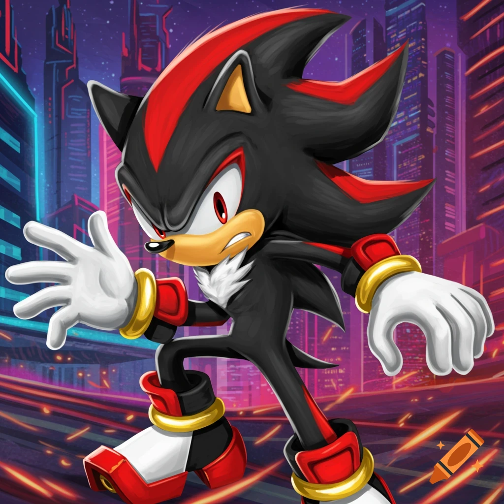Shadow The Hedgehog Running