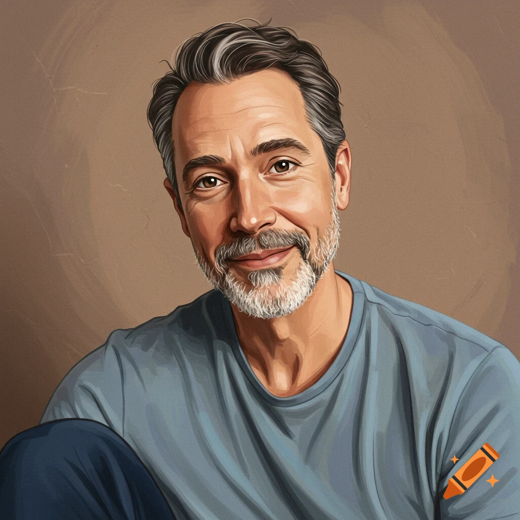 A portrait of a man.