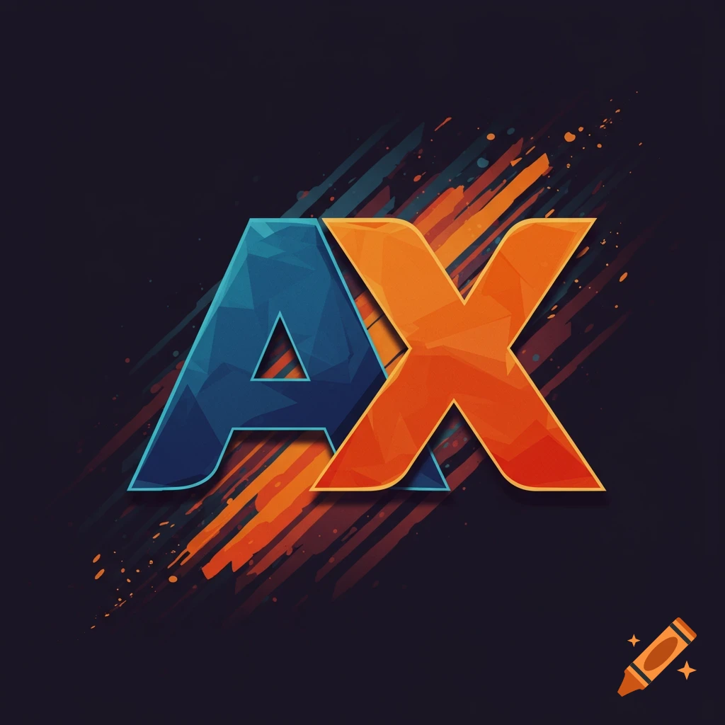Stylized logo with letters A and X overlapping