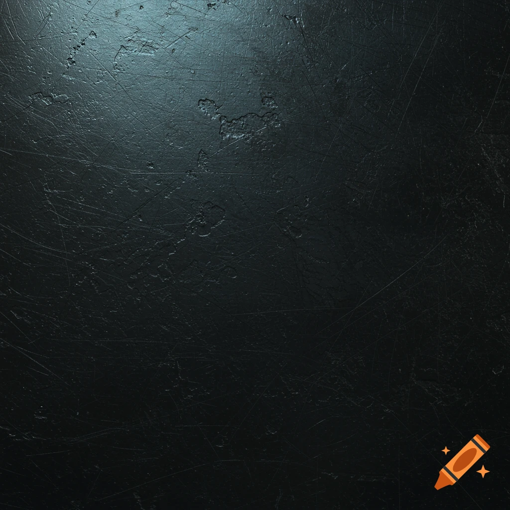 A dark, scratched metal texture.