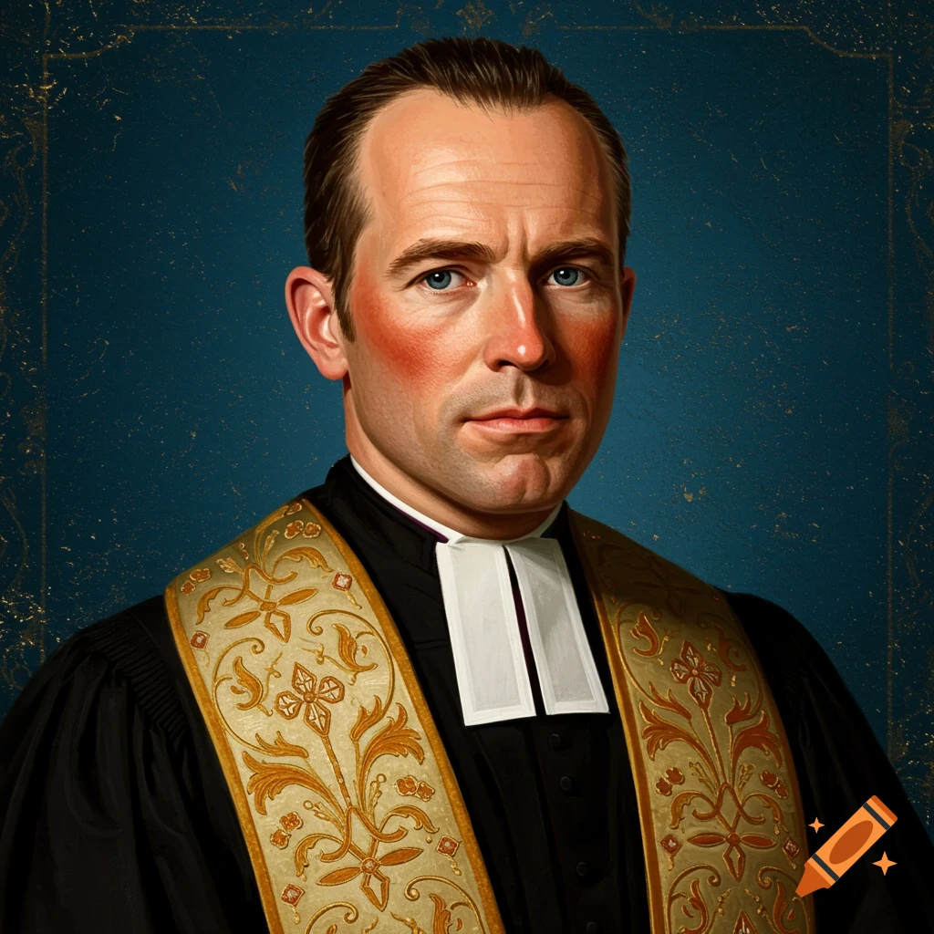 Portrait of a pastor looking at the camera