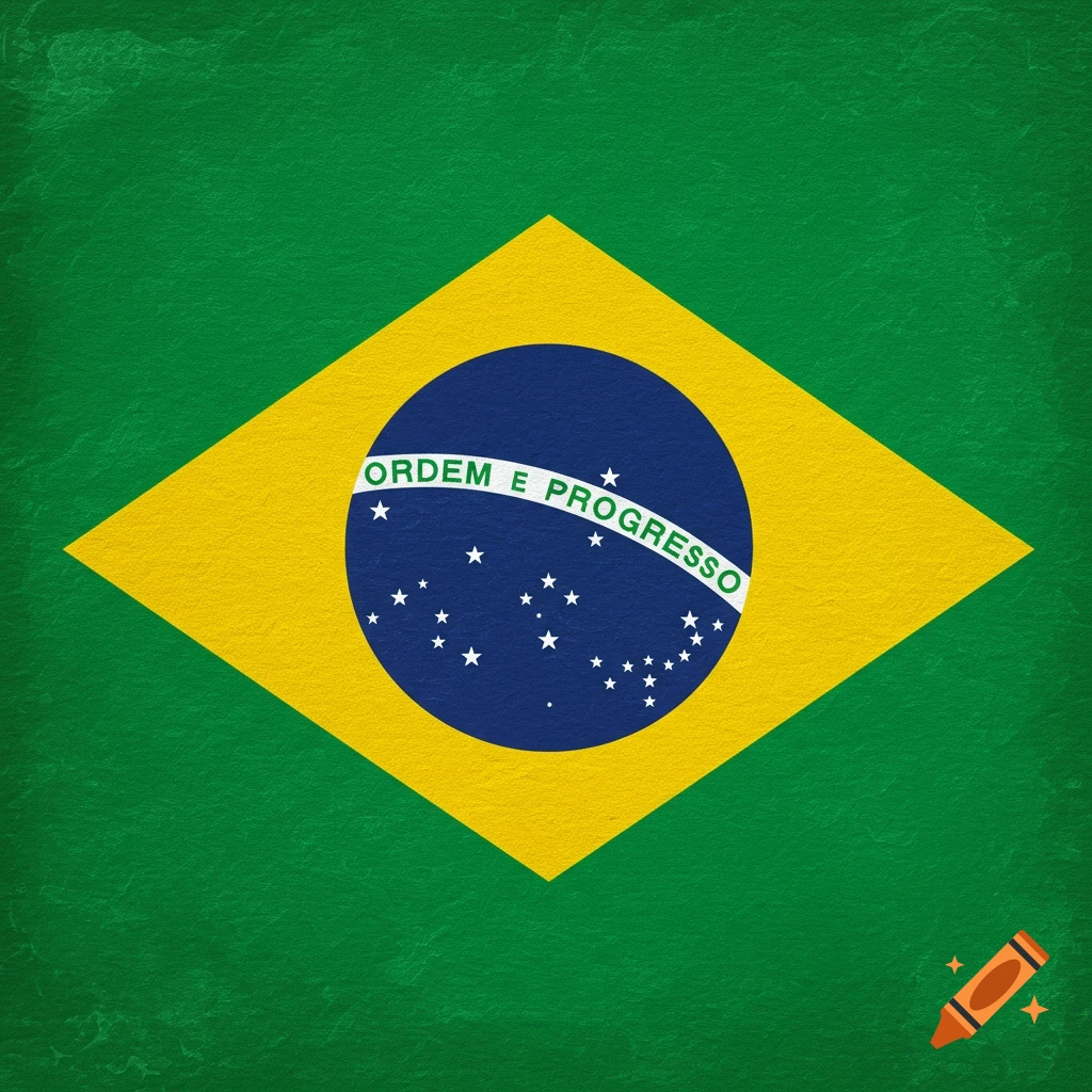 The national flag of Brazil