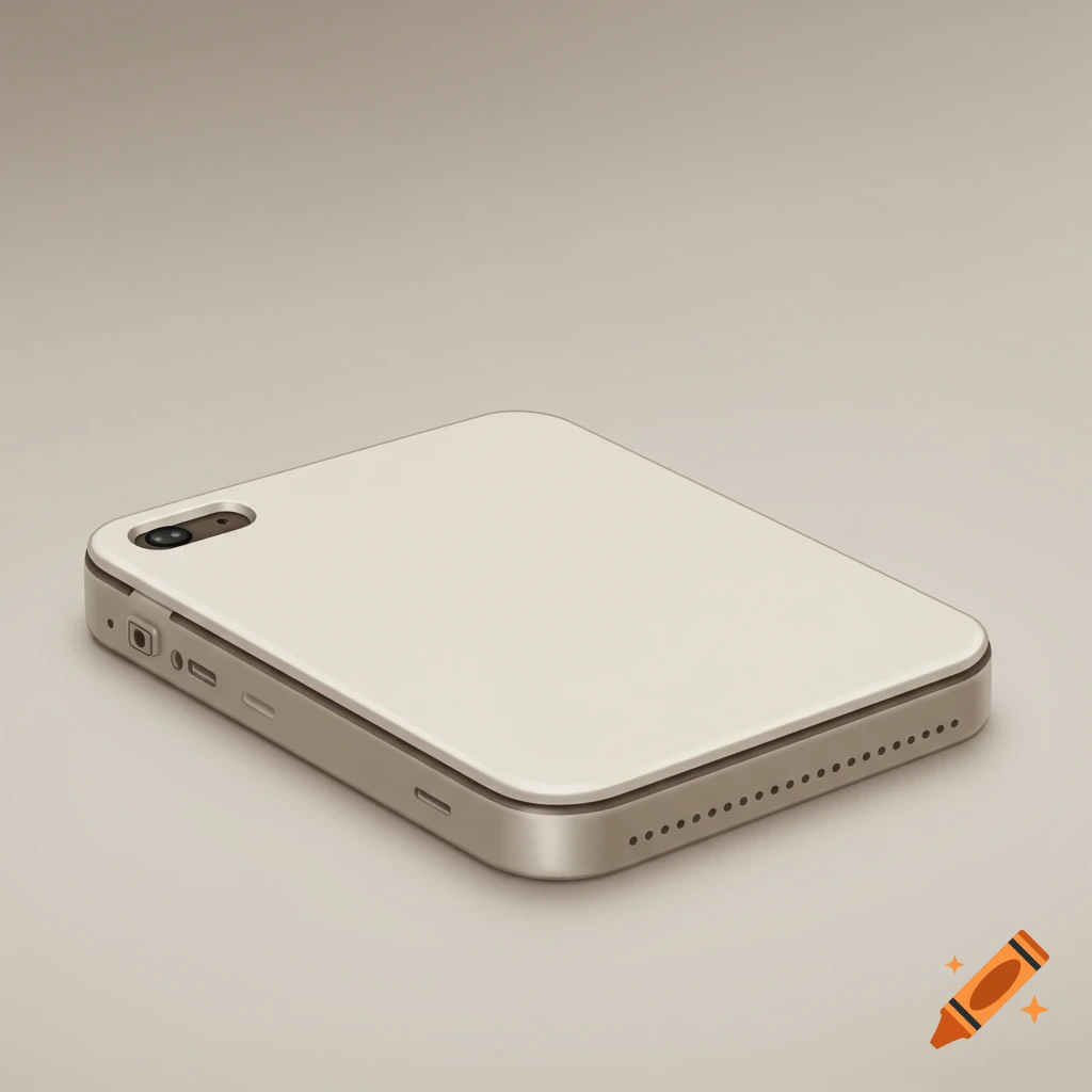A white smartphone mockup on a plain background.