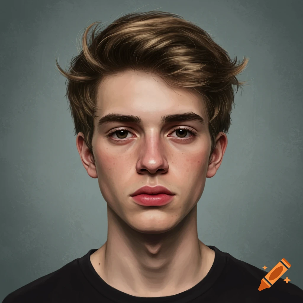 Close-up portrait of a young man.
