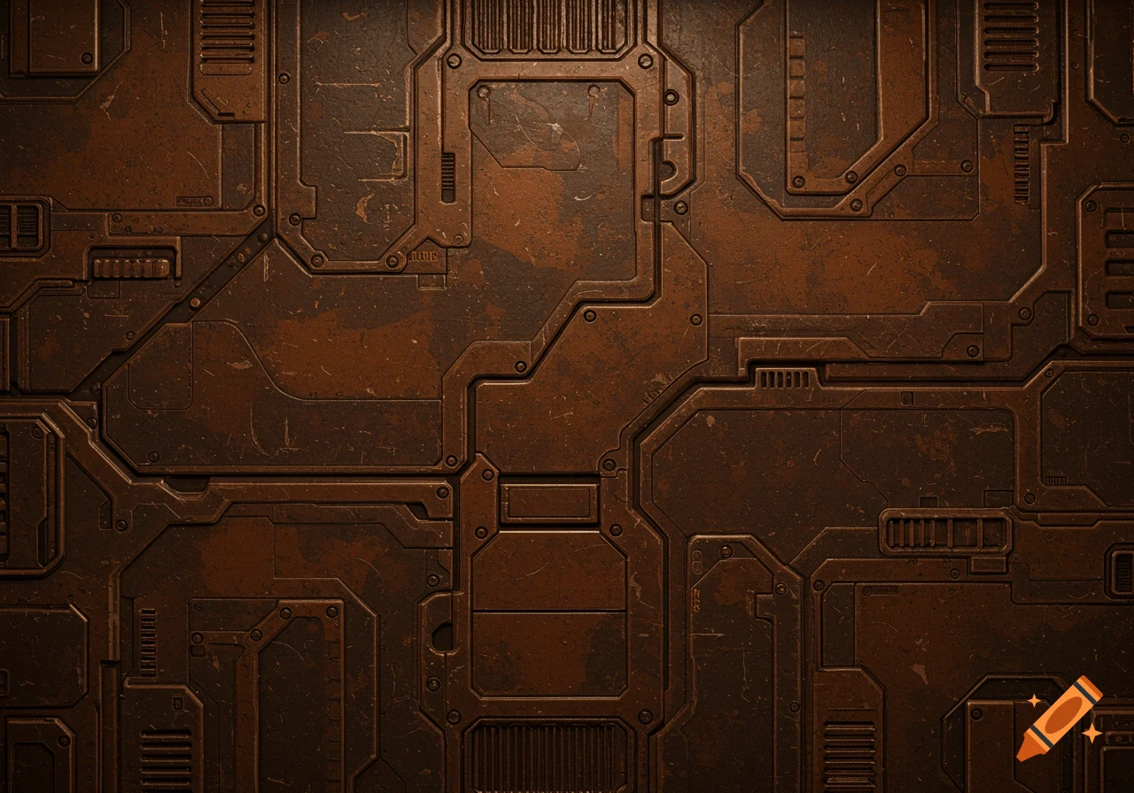 Textured wall panel in a sci-fi tech base style.