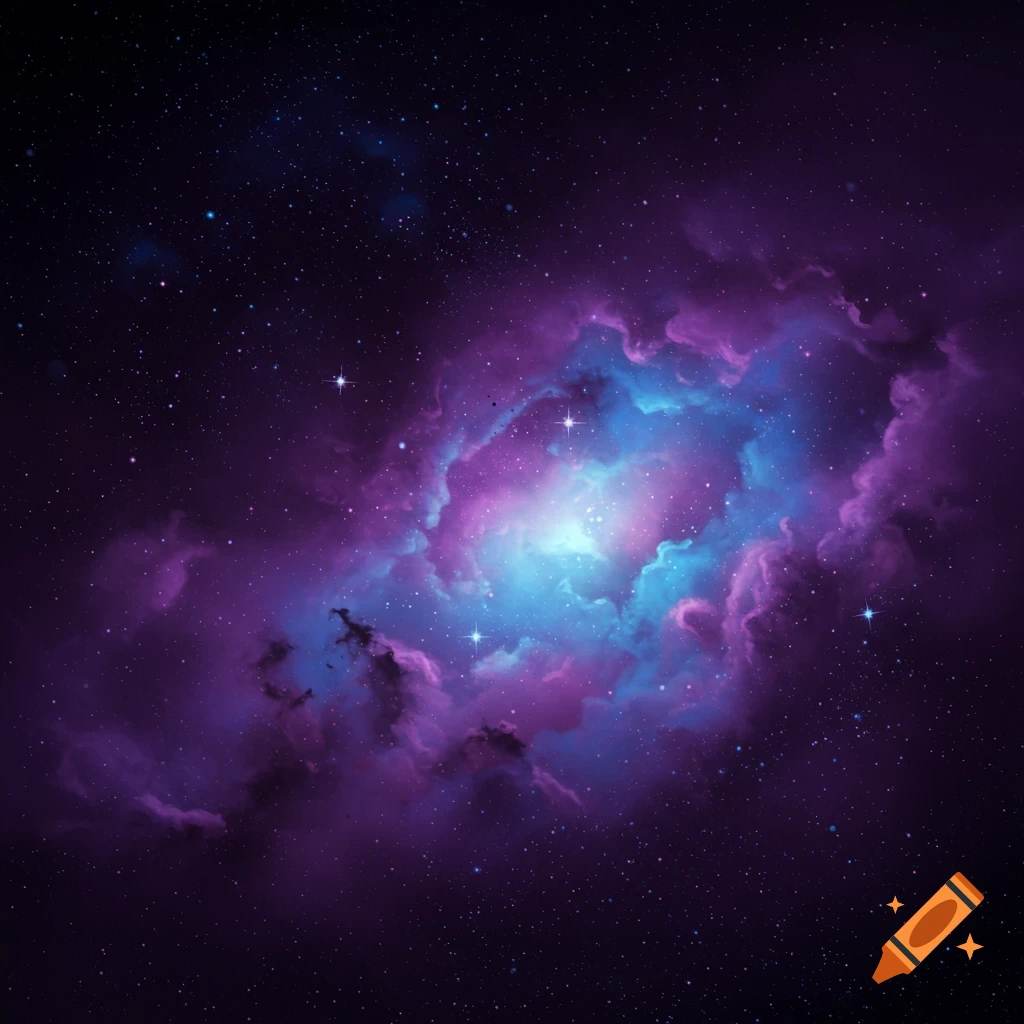 A colorful nebula in space with stars