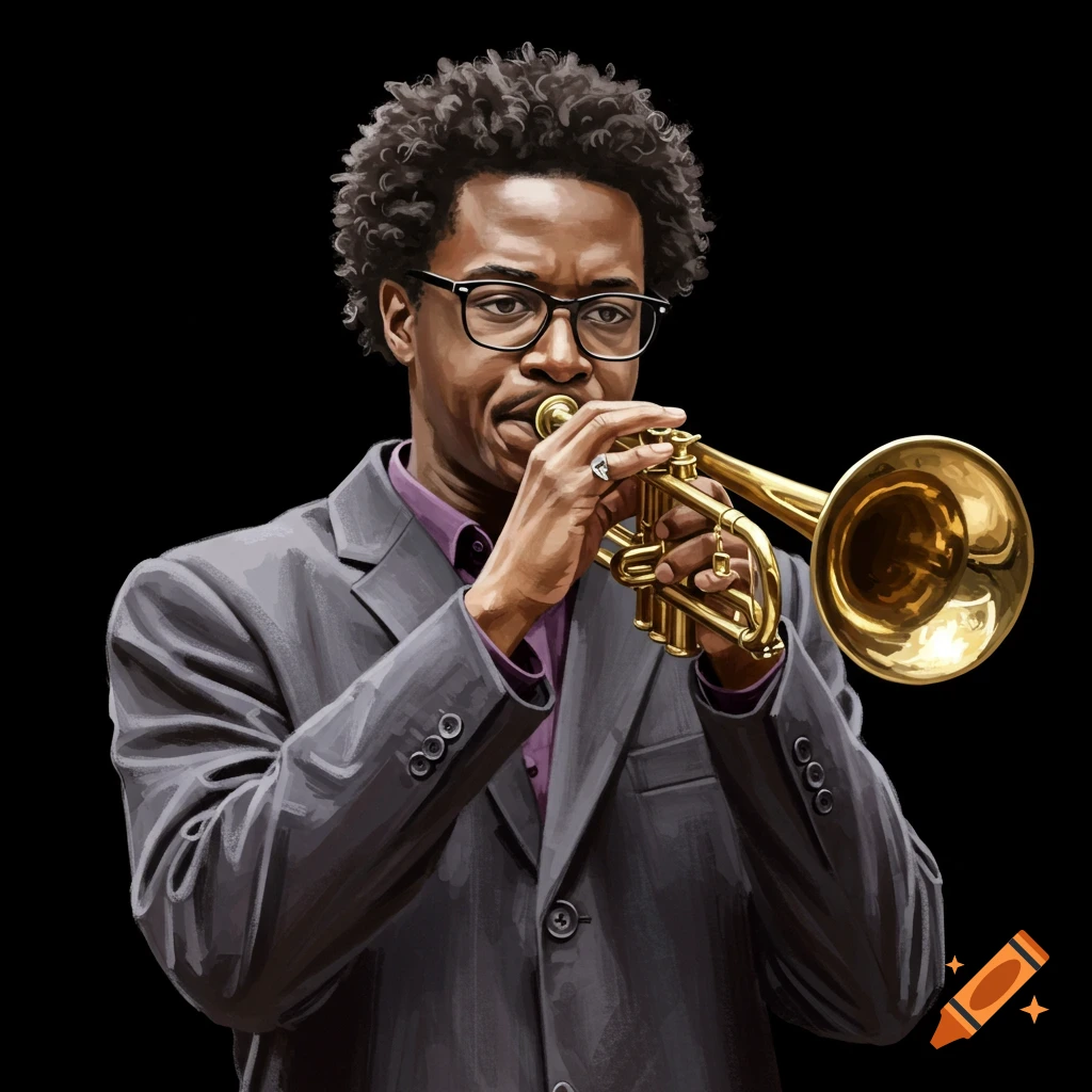 Man playing a trumpet