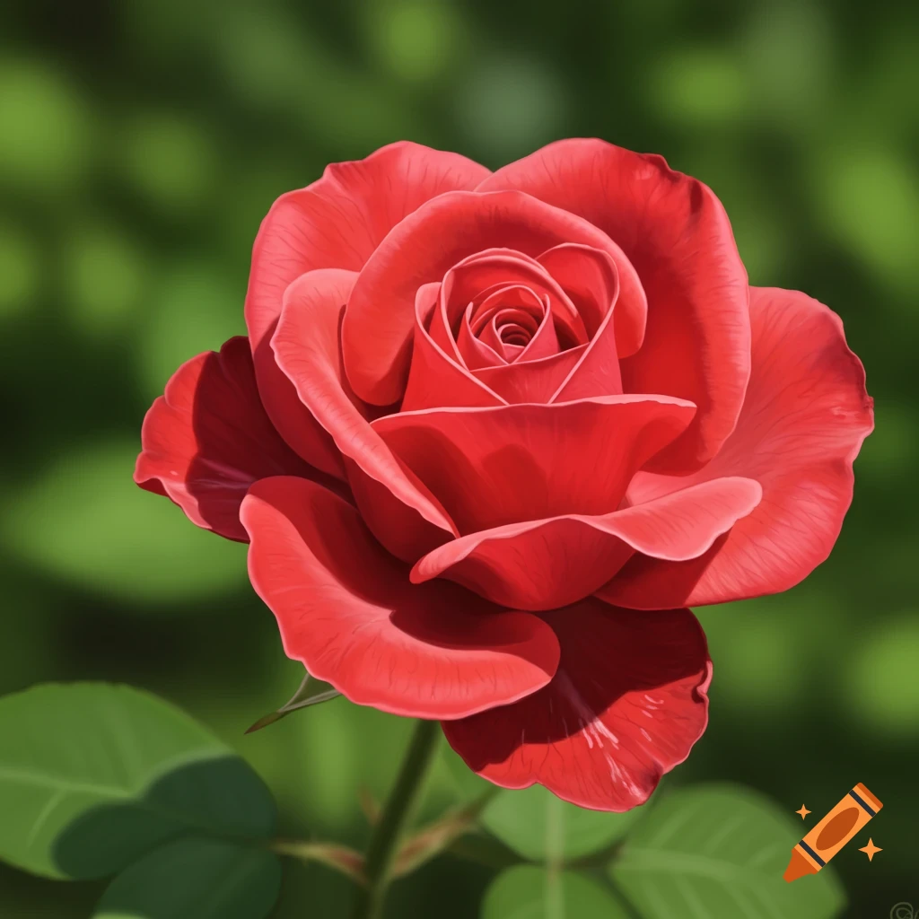 A red rose