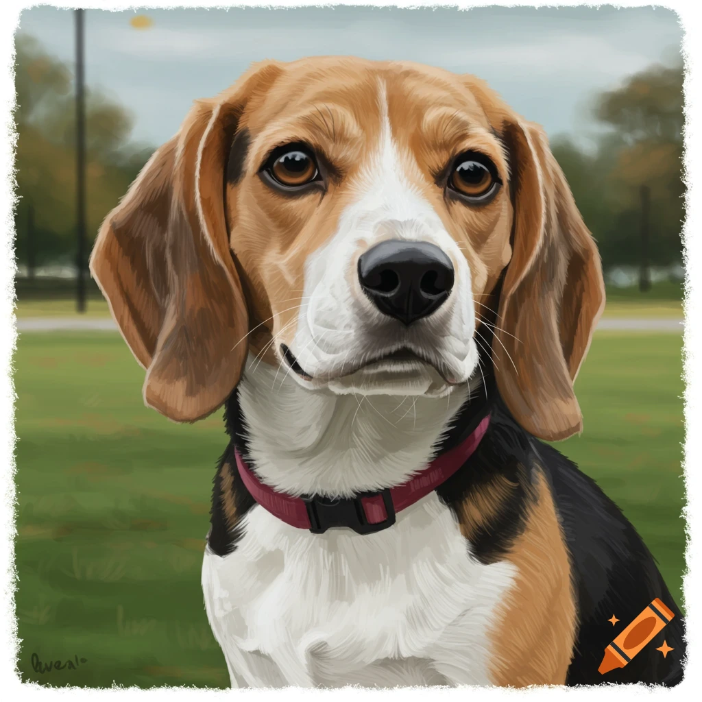A beagle dog