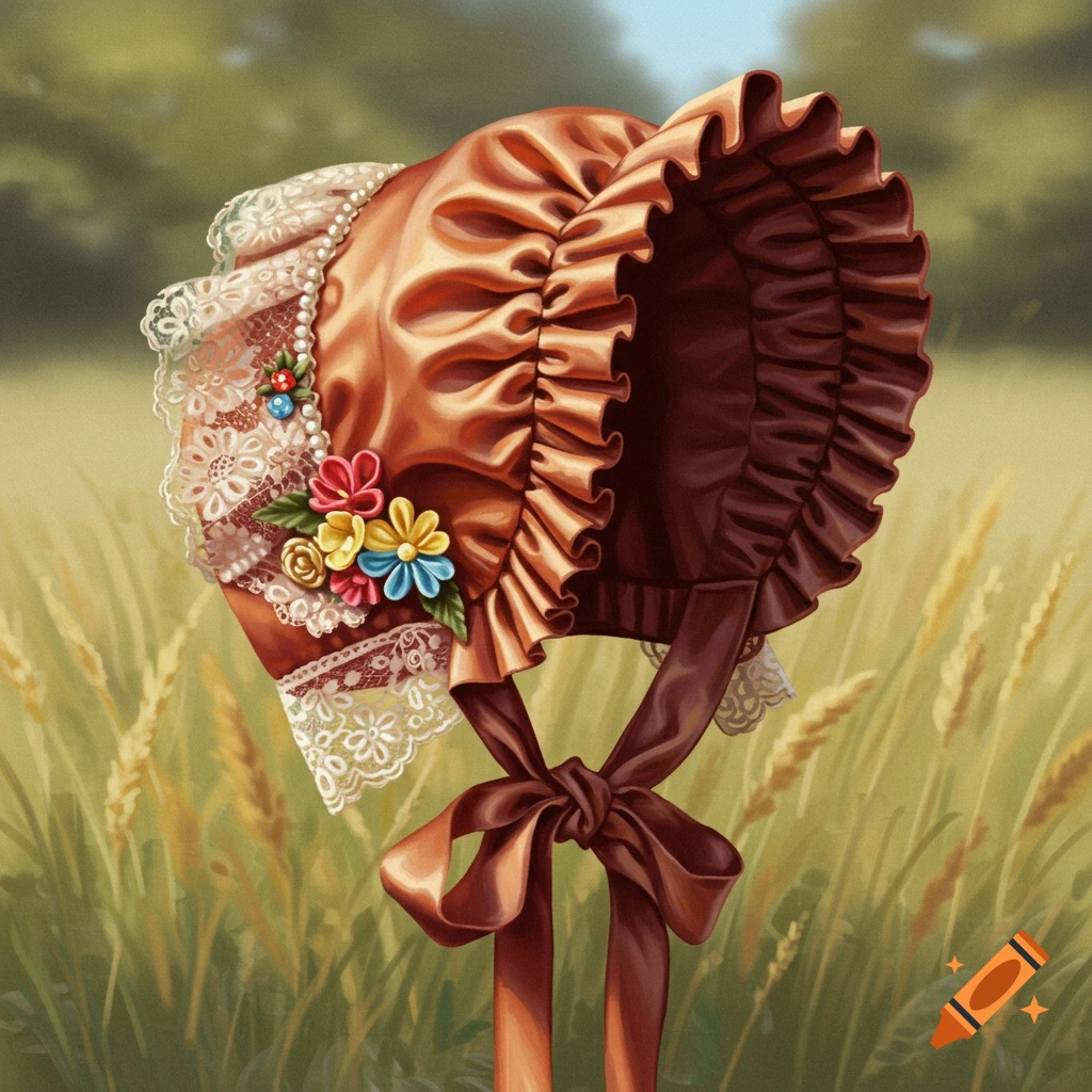 An ornate prairie bonnet in a field