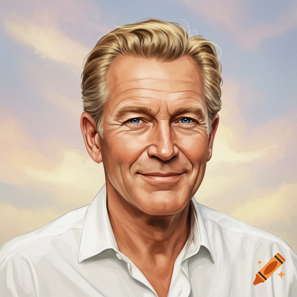A smiling man with blond hair