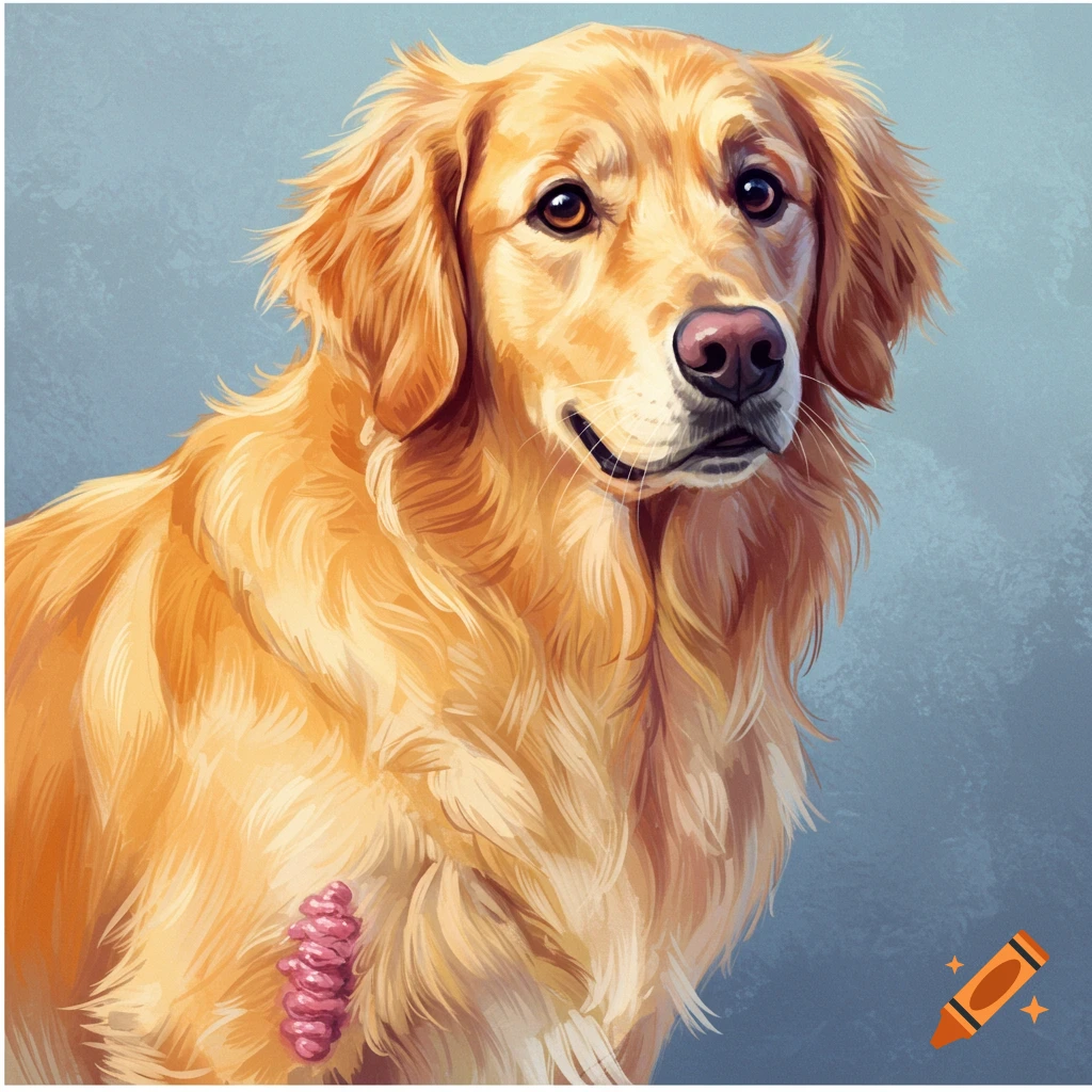 A Golden Retriever dog