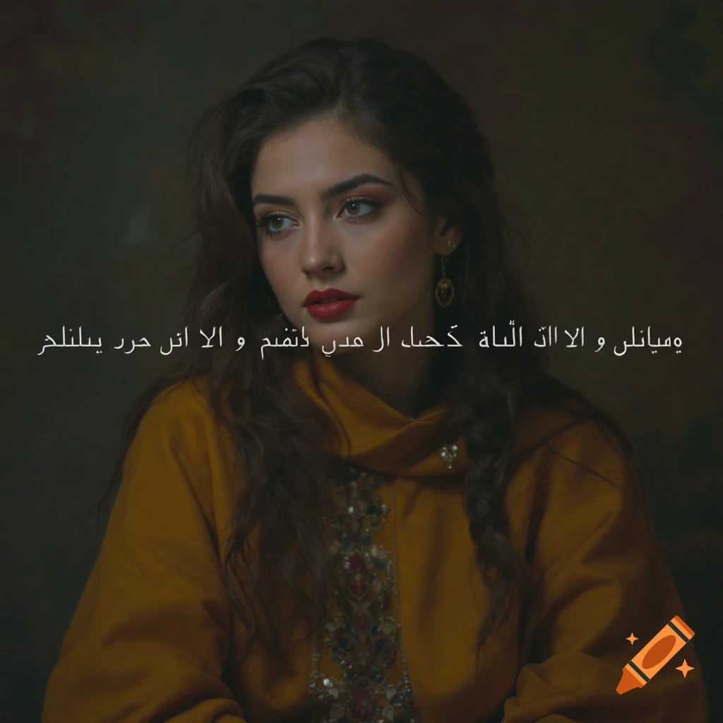 Portrait of a young woman in a yellow embroidered top
