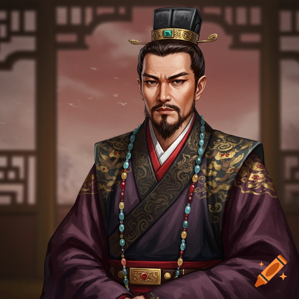 Painting of a man in Han dynasty court attire