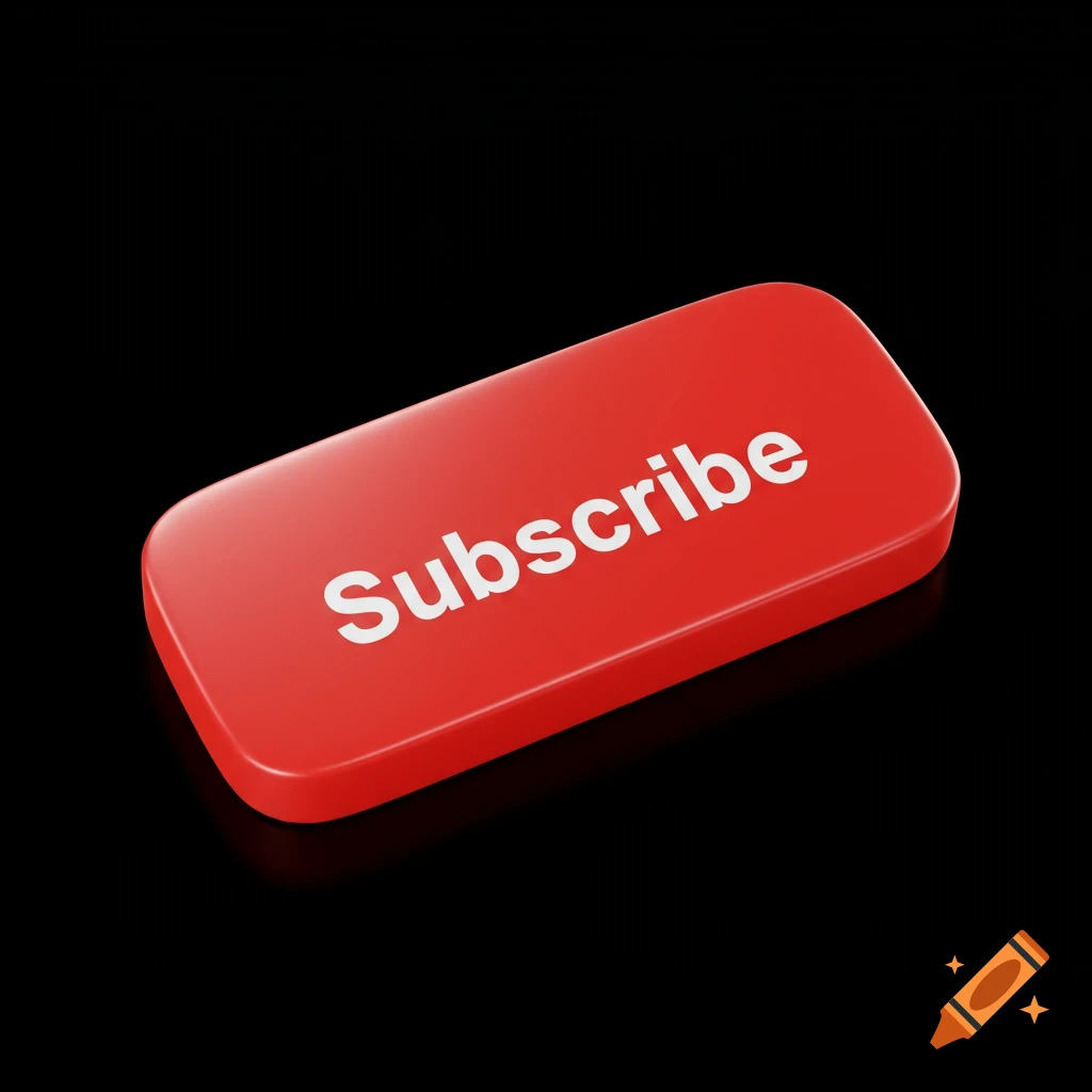 A red subscribe button on a black background.
