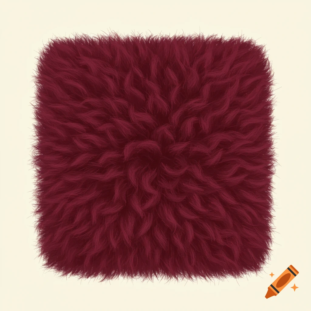 A square of deep red wool texture