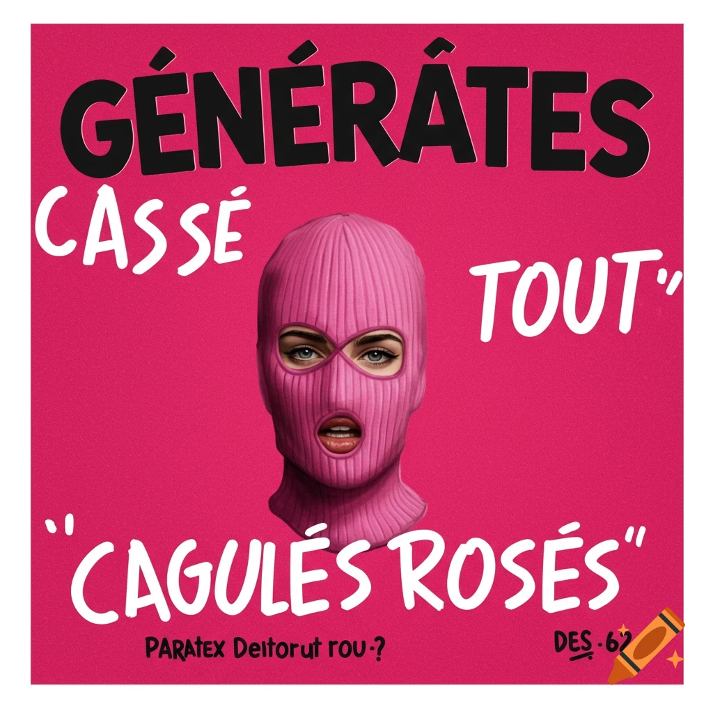 poster-for-punk-rock-band-cagoules-roses-with-pink-balaclava-on-craiyon