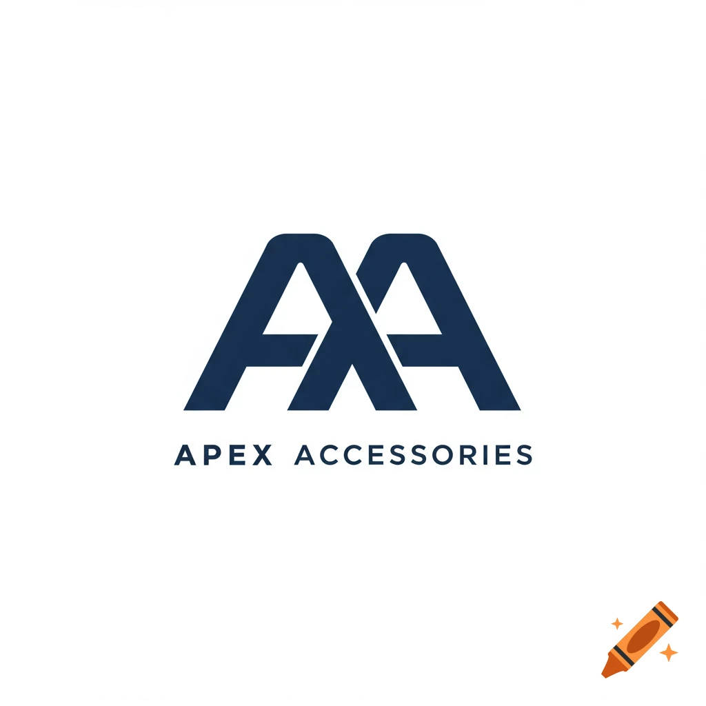 Dark blue logo with interlocked A's and 'APEX ACCESSORIES' text on white background.