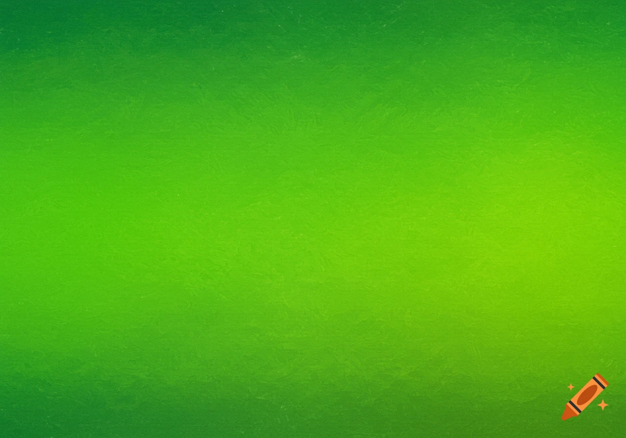 Green gradient background with texture.
