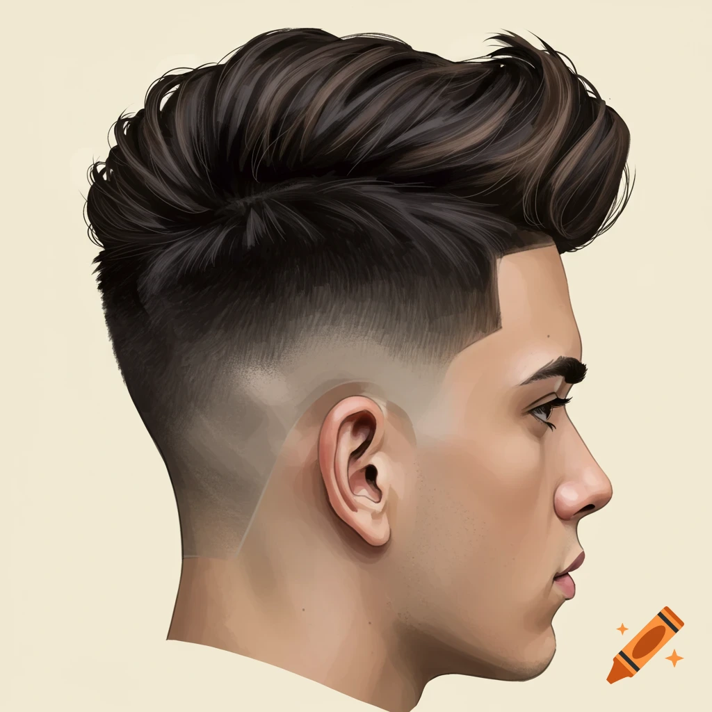 A man with a low taper fade hairstyle.