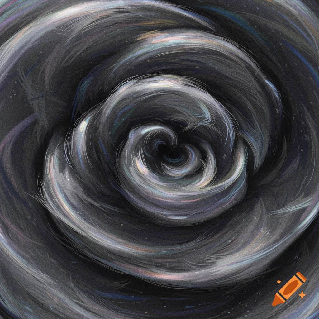 Abstract swirling dark texture with highlights.