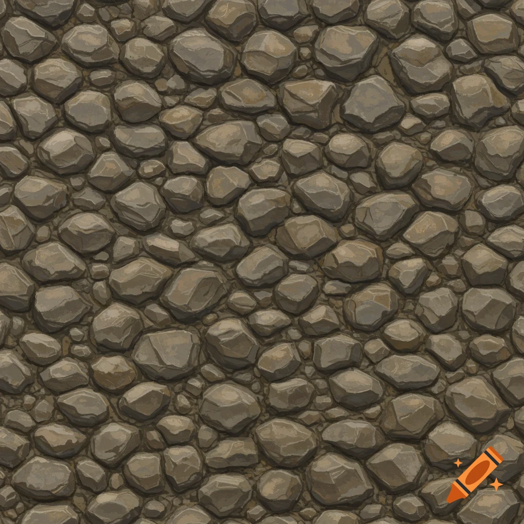 A seamless texture of brown and gray pebbles.
