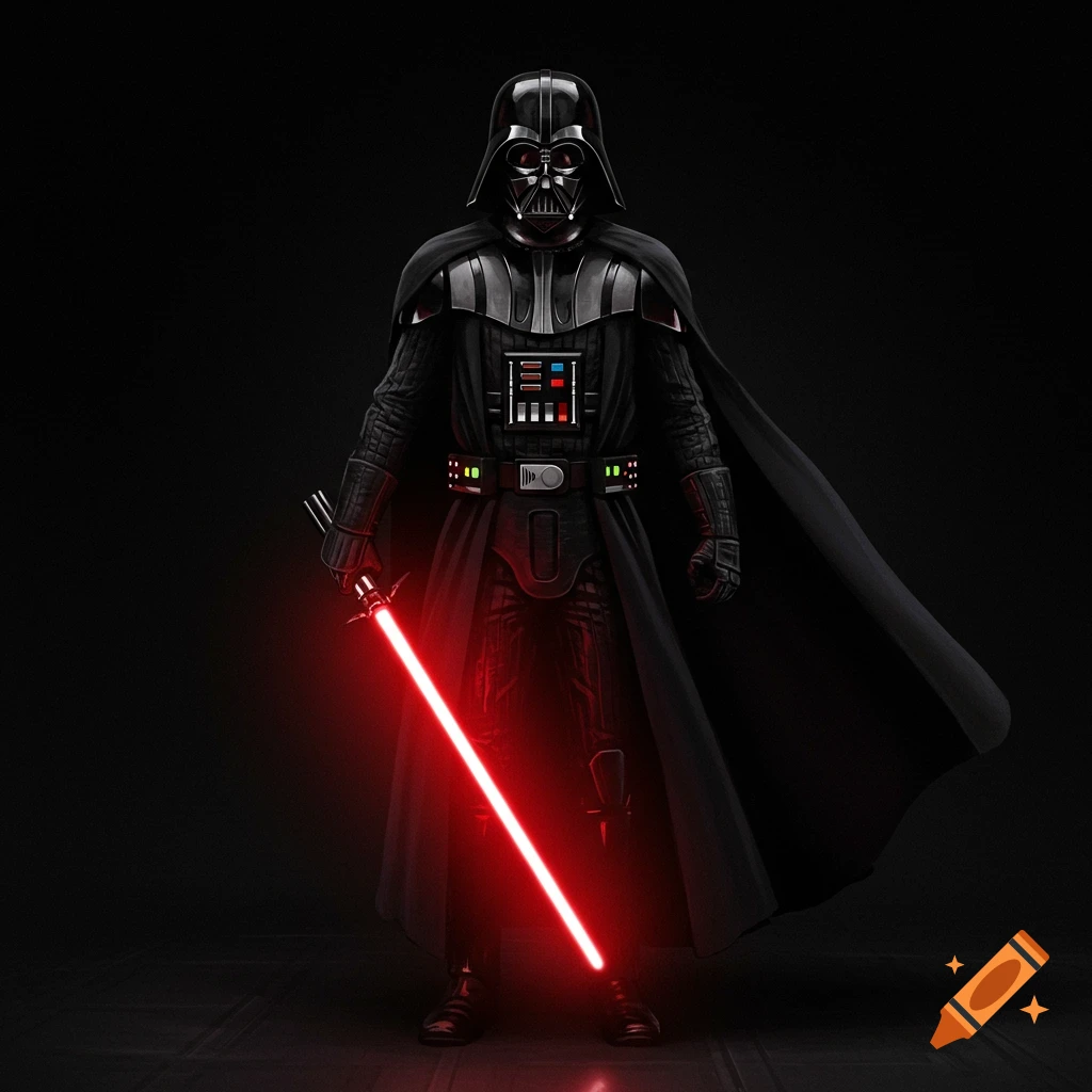 Darth Vader with lightsaber