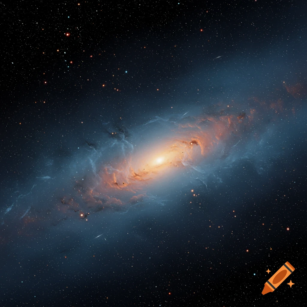 Vibrant galaxy or nebula in deep space.