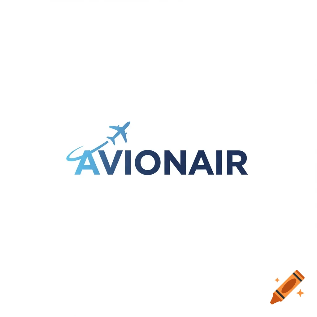 Logo for Avionair featuring an airplane icon.
