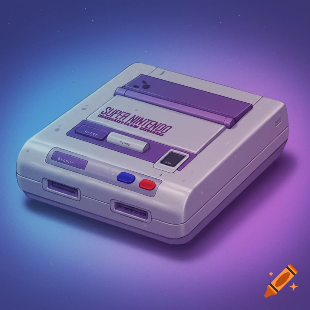 A Super Nintendo console
