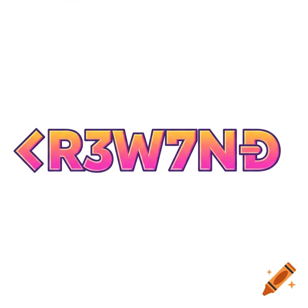A colorful logo with the text R3W7ND.